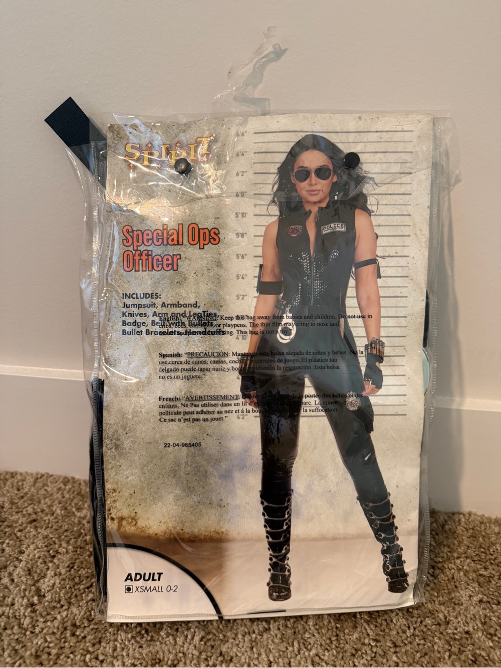 Spirit Special Ops Officer Women’s Costume in Black